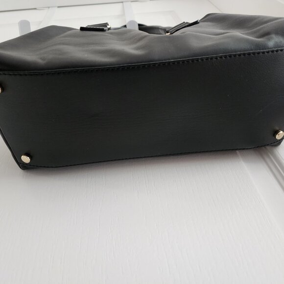 Authentic Kate Spade Hampton Road Janie Black Leather Satchel Shoulder Bag Purse - Picture 4 of 14
